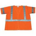 1291-O Fabric Class 3 Orange Reflective Safety Vest